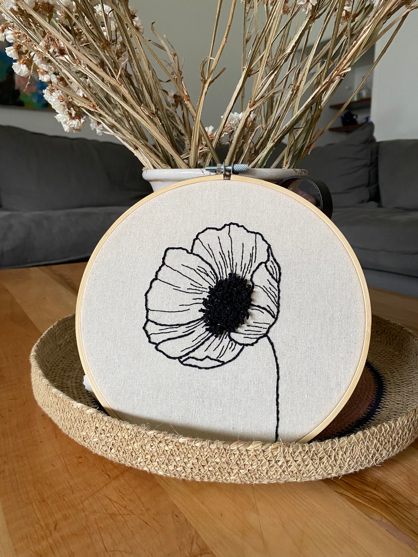 Plantilla Flor Bordada en Relieve